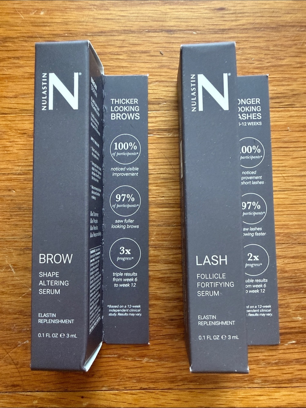 NULASTIN 2 Pack Brow Shape Altering Serum & Lash Follicle Fortifying Serum